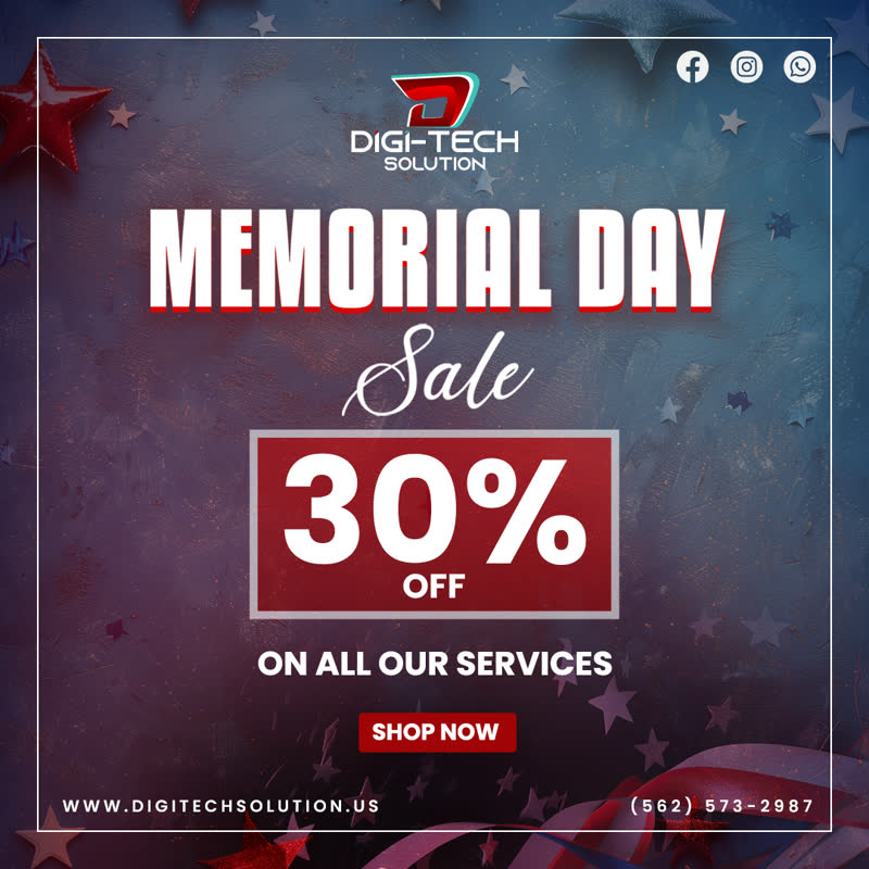 Digi Tech — Memorial Day Sale
